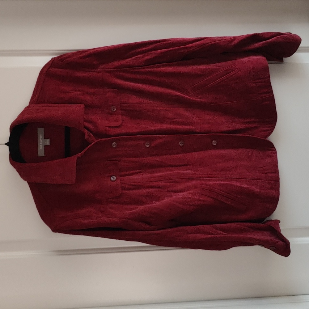 NWOT Croft&barrow burgundy jacket